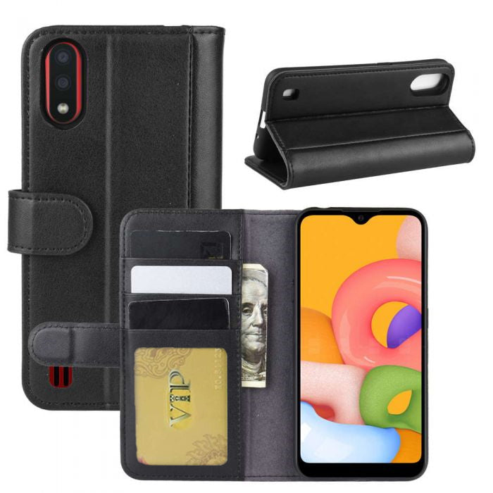 Leather Folio Wallet Case for Samsung Galaxy A01 Leather Folio Wallet Case for Samsung Galaxy A01